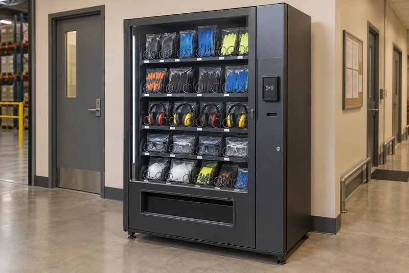 Illustration of ppe vending; not a confirmed supplier model