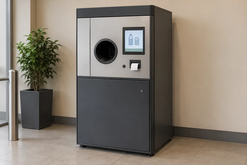 Illustration of reverse vending machines; not a confirmed supplier model
